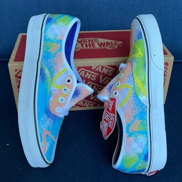 Vans Men’s Authentic Retro Mart Multi/True White Sneakers - Picture 12 of 16